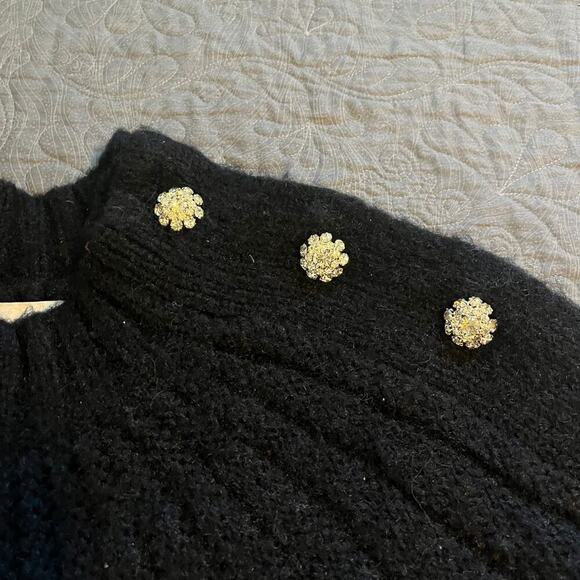 Bishop + young chandler knit sweater‎ black rhinestone embellishment small - Picture 7 of 13